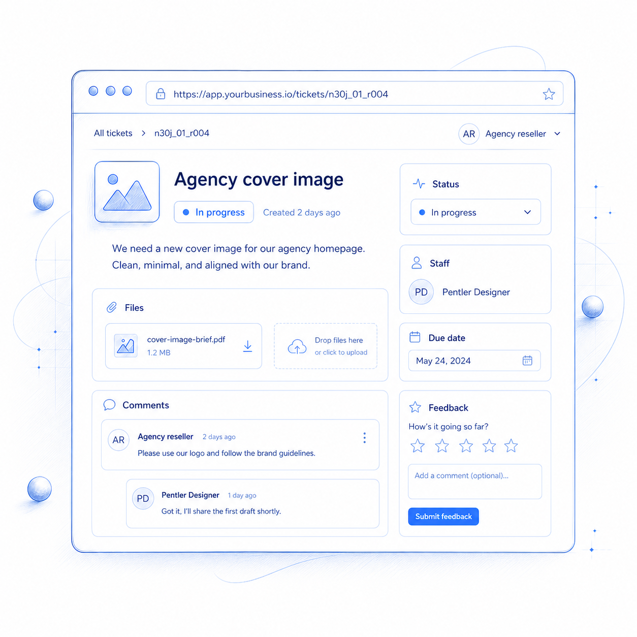 Reliable design work notification
